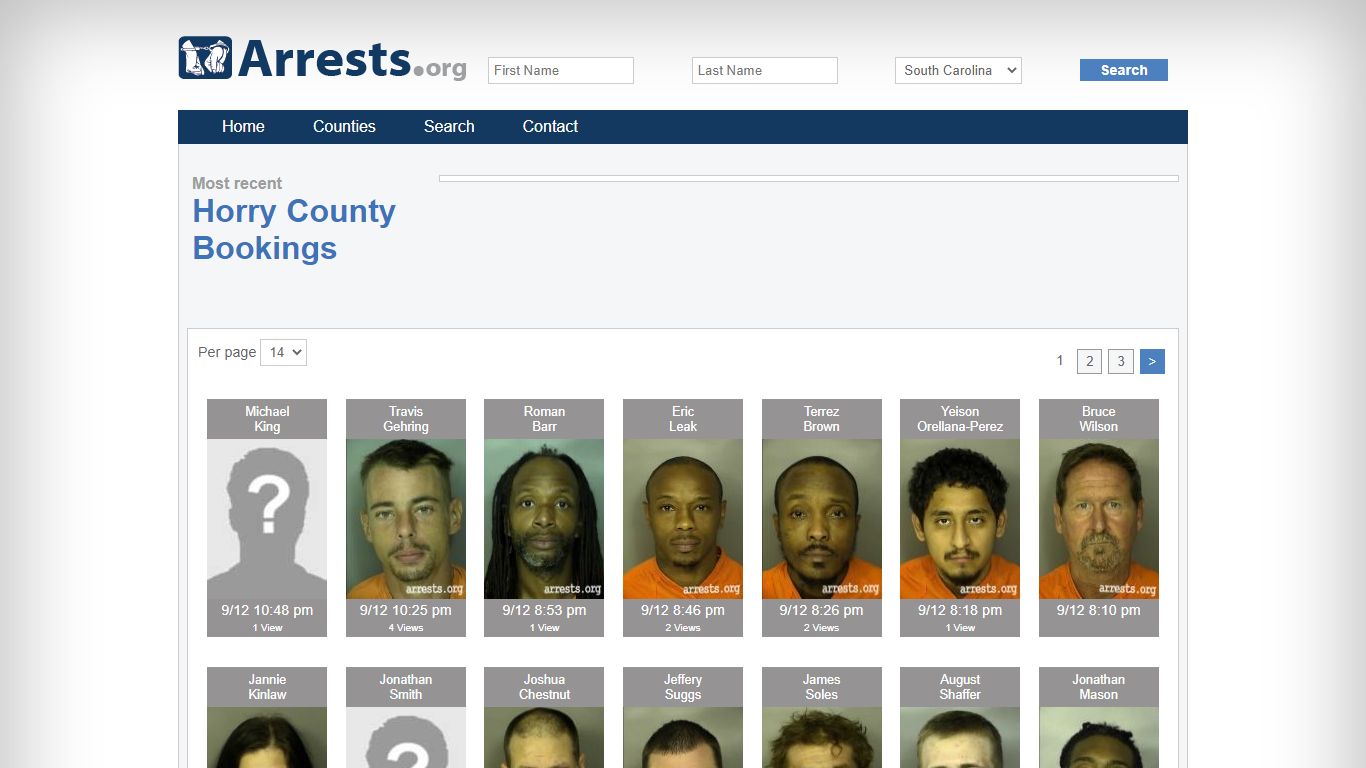 Horry County Arrests and Inmate Search